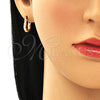 Argolla Pequeña 02.233.0046.12 Oro Laminado, Pulido, Tono Dorado