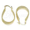 Argolla Pequeña 02.170.0319.20 Oro Laminado, Diamantado, Tono Dorado