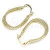 Argolla Pequeña 02.170.0319.20 Oro Laminado, Diamantado, Tono Dorado