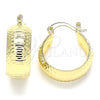 Argolla Pequeña 02.170.0356.20 Oro Laminado, Diamantado, Tono Dorado