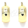 Argolla Pequeña 02.170.0357.20 Oro Laminado, Pulido, Tono Dorado