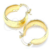 Argolla Pequeña 02.170.0357.20 Oro Laminado, Pulido, Tono Dorado