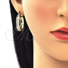 Argolla Pequeña 02.170.0371.25 Oro Laminado, Diseño de Llave Griega, Pulido, Tono Dorado