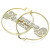 Argolla Grande 02.213.0175.50 Oro Laminado, Pulido, Tono Dorado
