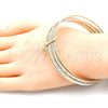 Aro Semanario 07.253.0012.06 Oro Laminado, con Blanca Zirconia Cubica, Diamantado, Tres Tonos (02 MM Thickness, Size 6 (2.75 Diameter))