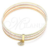 Aro Semanario 07.253.0012.06 Oro Laminado, con Blanca Zirconia Cubica, Diamantado, Tres Tonos (02 MM Thickness, Size 6 (2.75 Diameter))