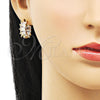 Argolla Huggie 02.210.0435.20 Oro Laminado, con Blanca Zirconia Cubica, Pulido, Tono Dorado