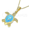 Collares con Dije 04.380.0001.3.20 Oro Laminado, Diseño de Tortuga, Pulido, Tono Dorado (20 Inches Length)