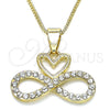 Collares con Dije 04.380.0004.20 Oro Laminado, Pulido, Tono Dorado (20 Inches Length)