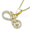 Collares con Dije 04.380.0006.20 Oro Laminado, Pulido, Tono Dorado (20 Inches Length)