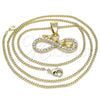 Collares con Dije 04.380.0006.20 Oro Laminado, Pulido, Tono Dorado (20 Inches Length)