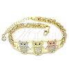 Pulsera Elegante 03.380.0007.07 Oro Laminado, Pulido, Tono Dorado (7 Inches Length)