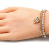 Pulsera de Dije 03.63.2180.08 Oro Laminado, Pulido, Tono Dorado (04 MM Thickness, 8 Inches Length)