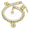 Pulsera de Dije 03.63.2183.08 Oro Laminado, Pulido, Tono Dorado (8 Inches Length)