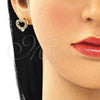 Arete Dormilona 02.94.0093.2 Oro Laminado, Pulido, Tono Dorado