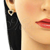 Juego de Arete y Dije de Adulto 10.94.0003.1 Oro Laminado, Pulido, Tono Dorado
