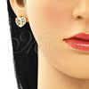 Arete Dormilona 02.94.0107.1 Oro Laminado, Pulido, Tono Dorado