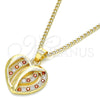 Collares con Dije 04.94.0038.1.20 Oro Laminado, Pulido, Tono Dorado (20 Inches Length)