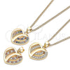 Collares con Dije 04.94.0038.1.20 Oro Laminado, Pulido, Tono Dorado (20 Inches Length)