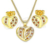 Juego de Arete y Dije de Adulto 10.94.0002.1 Oro Laminado, Pulido, Tono Dorado
