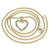 Collares con Dije 04.94.0039.2.20 Oro Laminado, Pulido, Tono Dorado (20 Inches Length)