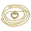 Collares con Dije 04.94.0040.2.20 Oro Laminado, Pulido, Tono Dorado (20 Inches Length)