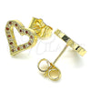 Arete Dormilona 02.156.0484.1 Oro Laminado, Pulido, Tono Dorado