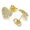 Arete Dormilona 02.156.0485 Oro Laminado, Pulido, Tono Dorado
