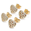 Arete Dormilona 02.156.0485 Oro Laminado, Pulido, Tono Dorado