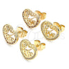 Arete Dormilona 02.156.0398.1 Oro Laminado, Pulido, Tono Dorado