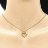 Collares con Dije 04.156.0351.1.20 Oro Laminado, Pulido, Tono Dorado (20 Inches Length)