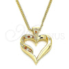 Collares con Dije 04.156.0351.1.20 Oro Laminado, Pulido, Tono Dorado (20 Inches Length)