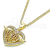 Collares con Dije 04.156.0352.1.20 Oro Laminado, Pulido, Tono Dorado (20 Inches Length)