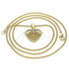 Collares con Dije 04.156.0352.1.20 Oro Laminado, Pulido, Tono Dorado (20 Inches Length)