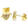 Arete Dormilona 02.156.0489.1 Oro Laminado, Pulido, Tono Dorado