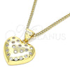 Collares con Dije 04.156.0353.20 Oro Laminado, Pulido, Tono Dorado (20 Inches Length)