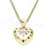 Collares con Dije 04.156.0353.1.20 Oro Laminado, Pulido, Tono Dorado (20 Inches Length)