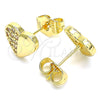 Arete Dormilona 02.156.0491 Oro Laminado, Pulido, Tono Dorado
