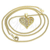 Collares con Dije 04.156.0355.20 Oro Laminado, Pulido, Tono Dorado (20 Inches Length)