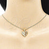 Collares con Dije 04.156.0355.1.20 Oro Laminado, Pulido, Tono Dorado (20 Inches Length)