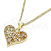 Collares con Dije 04.156.0355.1.20 Oro Laminado, Pulido, Tono Dorado (20 Inches Length)
