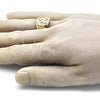 Anillo de Hombre 01.351.0013.12 Oro Laminado, Diseño de Águila, Pulido, Dos Tonos (One size fits all)
