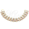 Pulsera Elegante 03.331.0099.08 Oro Laminado, Mate, Tres Tonos (23 MM Thickness, 8 Inches Length)