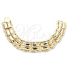 Pulsera Elegante 03.331.0105.09 Oro Laminado, Pulido, Tono Dorado (21 MM Thickness, 9 Inches Length)