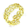 Anillo Elegante 01.341.0014 Oro Laminado, Diseño de Paperclip, Pulido, Tono Dorado (One size fits all)