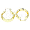 Argolla Mediana 02.170.0377.30 Oro Laminado, Diamantado, Tono Dorado