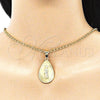Dije Religioso 05.213.0099 Oro Laminado, Diseño de San Judas, Pulido, Tono Dorado