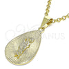 Dije Religioso 05.213.0099 Oro Laminado, Diseño de San Judas, Pulido, Tono Dorado