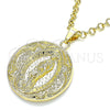 Dije Religioso 05.213.0102 Oro Laminado, Diseño de Guadalupe, Pulido, Tono Dorado