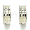 Argolla Huggie 02.230.0053.20 Acero Inoxidable, Pulido, Tono Plateado